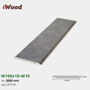 Lam Nhựa PVC W100x10 Iwood W10-8