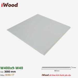 Nhựa PVC Vân Gỗ W400x9 Iwood W40-17