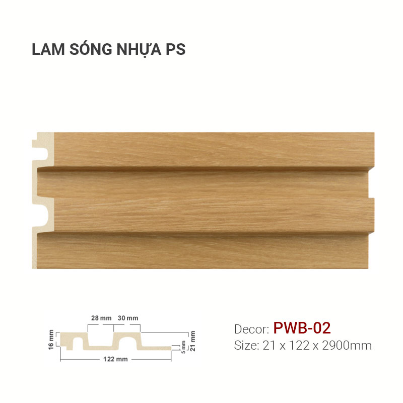 Lam Sóng Nhựa PS 122x21 PWB-02
