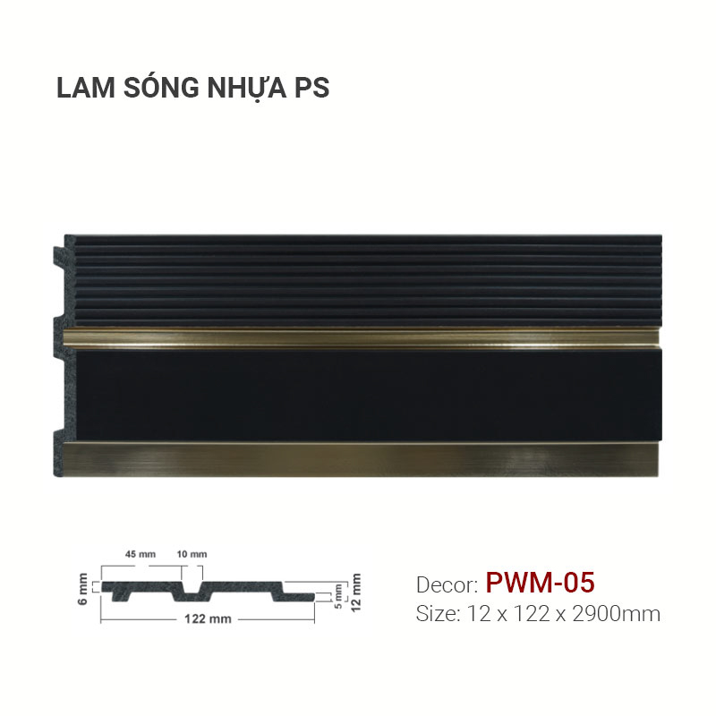 Lam Sóng Nhựa PS 122x12 PWM-05
