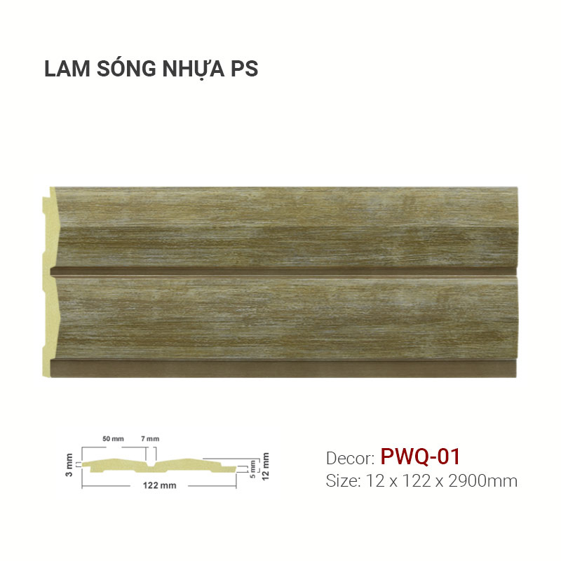 Lam Sóng Nhựa PS 122x12 PWQ-01