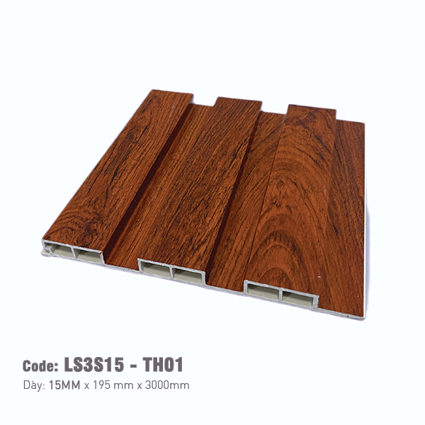 Lam Nhựa PVC 3 Sóng Thấp W195x15 LS3S15-TH01